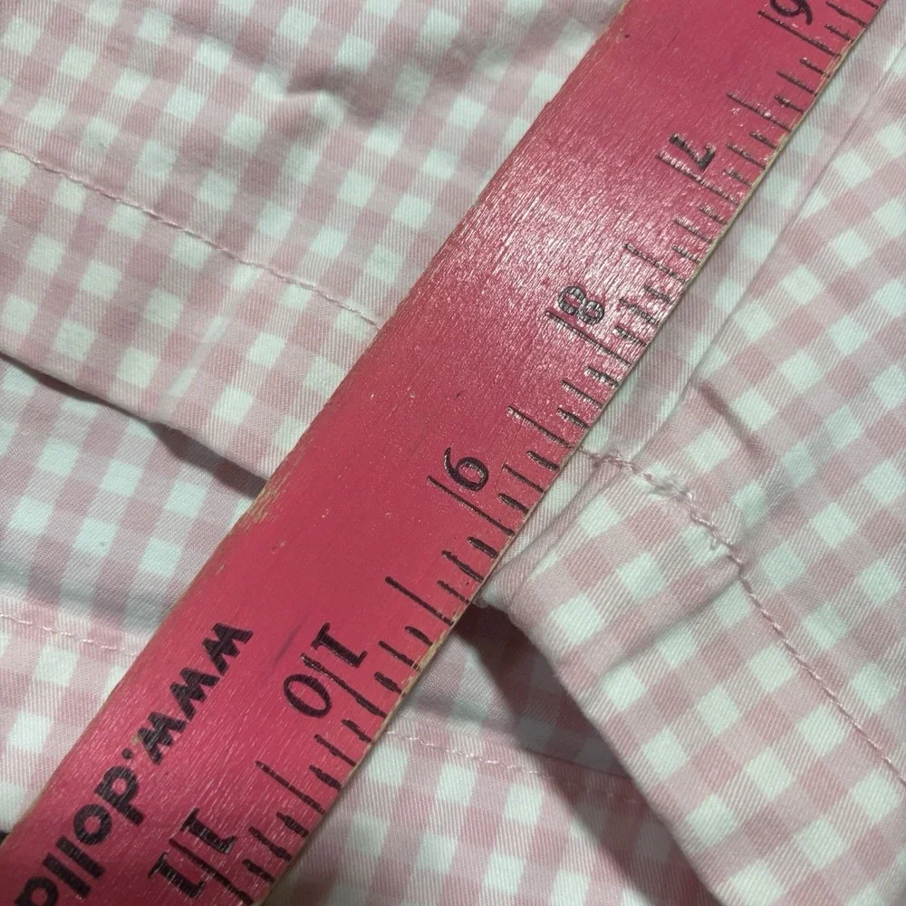 Tommy Hilfiger Men's 32 Shorts Chino Pink & White Gingham Flat Front New
